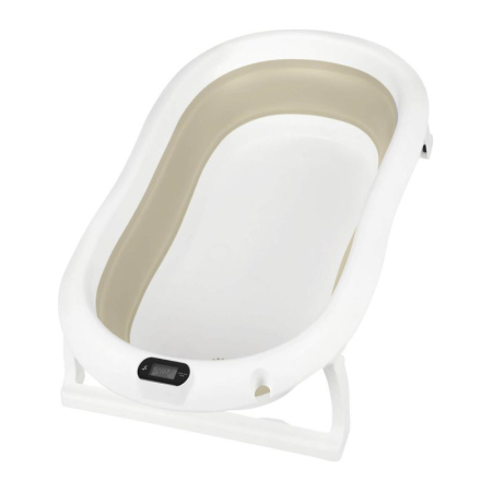 Cadita pliabila cu termometru si suport anatomic Genua Premium beige [5]