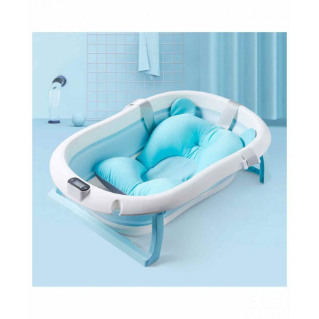 Cadita pliabila cu termometru si suport anatomic Genua Premium blue [13]