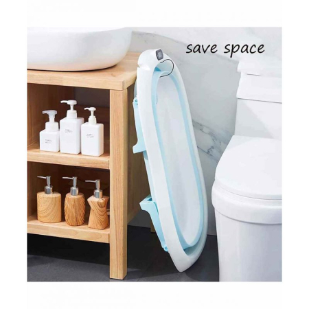 Cadita pliabila cu termometru si suport anatomic Genua Premium blue [2]