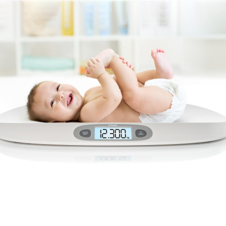 Cantar digital pentru bebelusi BabyCare, pana la 25 kg, ecran iluminat, memorie, 0+ luni, Reer 64120 [6]