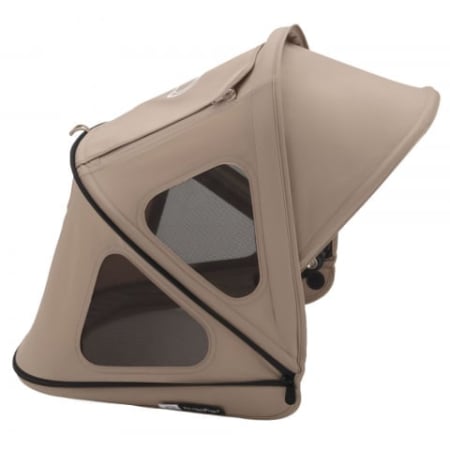 Accesorii diverse carucioare - Capotina cu extensie plasa insecte Bugaboo Dragonfly Dune Taupe