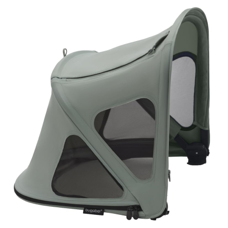 Accesorii diverse carucioare - Capotina cu extensie plasa insecte Bugaboo Fox 5 Fox Cub Lynx Pine Green
