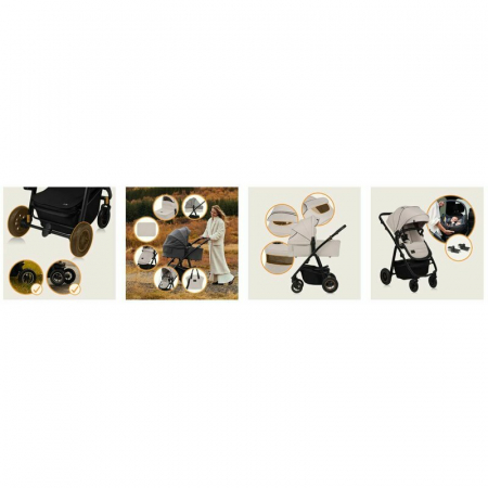 Carucior 2 in 1 Lionelo Amber Plus pana la 22 kg [39]