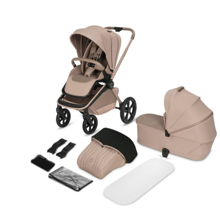 Carucioare copii 2in1 - Carucior 2 in 1, Lionelo, Freya, Landou si salteluta ventilate, Pliabil, Reglare spatar-3 pozitii, Suport de picioare-4 pozitii, Maner reglabil-3 pozitii, Adaptori inclusi compatibili cu Cybex, Maxi-C