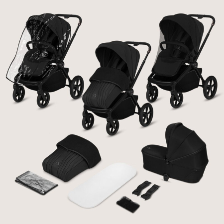 Carucior 2 in 1, Lionelo, Freya, Landou si salteluta ventilate, Pliabil, Reglare spatar-3 pozitii, Suport de picioare-4 pozitii, Maner reglabil-3 pozitii, Adaptori inclusi compatibili cu Cybex, Maxi-C [2]