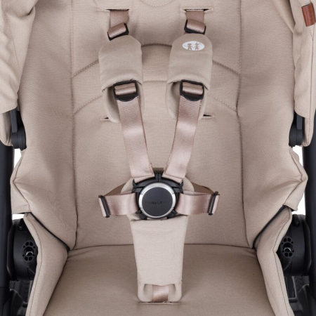 Carucior 2 in 1, Petite&Mars, Scout, Cu landou pliabil, Reversibil, Spatar si suport de picioare reglabile in 3 pozitii, Maner ajustabil, Cu accesorii, Pana la 22 kg, 0 luni+, Bej [13]