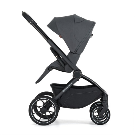 Carucior 2 in 1, Petite&Mars, Scout, Cu landou pliabil, Reversibil, Spatar si suport de picioare reglabile in 3 pozitii, Maner ajustabil, Cu accesorii, Pana la 22 kg, 0 luni+, Gri [8]
