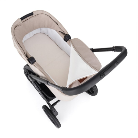 Carucior 2 in 1, Petite&Mars, Scout, Cu landou pliabil, Reversibil, Spatar si suport de picioare reglabile in 3 pozitii, Maner ajustabil, Cu accesorii, Pana la 22 kg, 0 luni+, Bej [11]