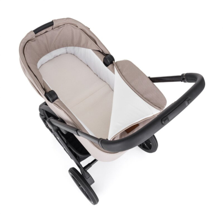 Carucior 2 in 1, Petite&Mars, Scout, Cu landou pliabil, Reversibil, Spatar si suport de picioare reglabile in 3 pozitii, Maner ajustabil, Cu accesorii, Pana la 22 kg, 0 luni+, Crem Cappuccino [6]