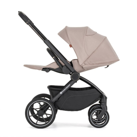 Carucior 2 in 1, Petite&Mars, Scout, Cu landou pliabil, Reversibil, Spatar si suport de picioare reglabile in 3 pozitii, Maner ajustabil, Cu accesorii, Pana la 22 kg, 0 luni+, Crem Cappuccino [9]