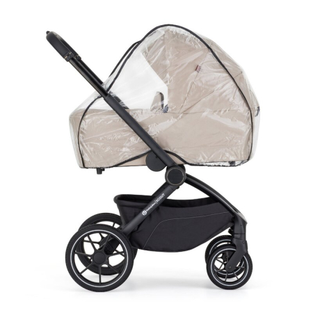 Carucior 2 in 1, Petite&Mars, Scout, Cu landou pliabil, Reversibil, Spatar si suport de picioare reglabile in 3 pozitii, Maner ajustabil, Cu accesorii, Pana la 22 kg, 0 luni+, Crem Cappuccino [22]
