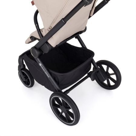 Carucior 2 in 1, Petite&Mars, Scout, Cu landou pliabil, Reversibil, Spatar si suport de picioare reglabile in 3 pozitii, Maner ajustabil, Cu accesorii, Pana la 22 kg, 0 luni+, Crem Cappuccino [20]
