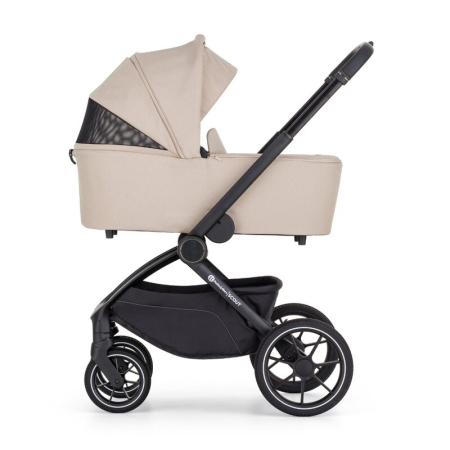 Carucior 2 in 1, Petite&Mars, Scout, Cu landou pliabil, Reversibil, Spatar si suport de picioare reglabile in 3 pozitii, Maner ajustabil, Cu accesorii, Pana la 22 kg, 0 luni+, Crem Cappuccino [13]