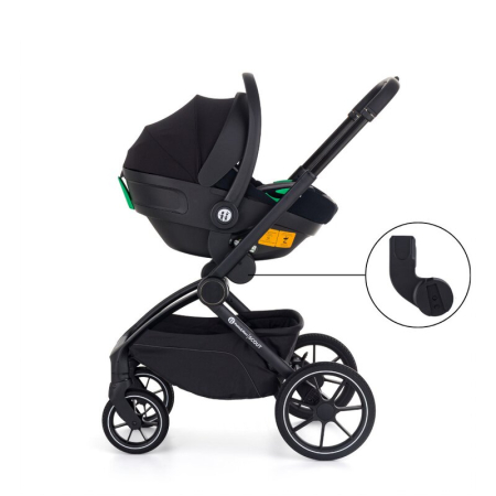 Carucior 2 in 1, Petite&Mars, Scout, Cu landou pliabil, Reversibil, Spatar si suport de picioare reglabile in 3 pozitii, Maner ajustabil, Cu accesorii, Pana la 22 kg, 0 luni+, Gri [34]