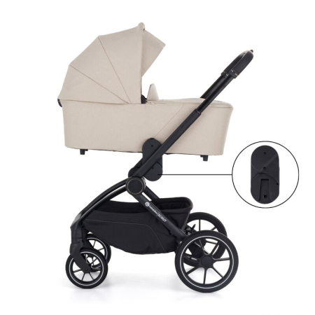 Carucior 2 in 1, Petite&Mars, Scout, Cu landou pliabil, Reversibil, Spatar si suport de picioare reglabile in 3 pozitii, Maner ajustabil, Cu accesorii, Pana la 22 kg, 0 luni+, Bej [32]
