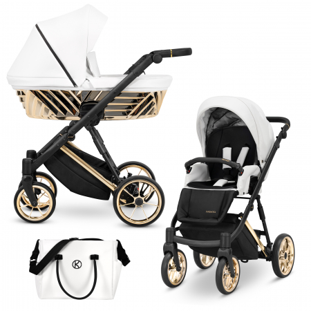 Carucioare copii 2in1 - Carucior 2in1 Ivento Glam Premium Kunert