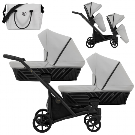 Carucioare gemeni - Carucior 2in1 pentru gemeni Ivento Duo Kunert