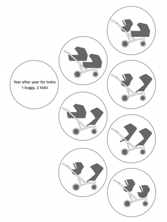 Carucior 2in1 pentru gemeni Kunert Booster [9]