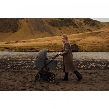 Carucior 3 in 1 Lionelo Amber Plus cadru aluminiu cu landou intarit si salteluta moale cu scoica auto [47]