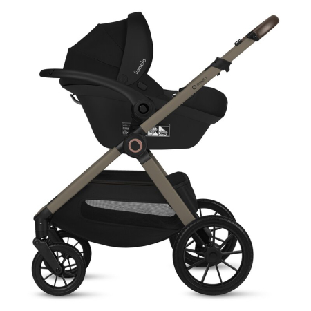 Carucior 3 in 1, Lionelo, Layla, Pana la 22 kg, Cadru aluminiu, Cu landou intarit si salteluta din spuma AirDots, Cu scoica auto testata ADAC, Reversibil, Cu ventilatie 3D, Cu accesorii, EN1888-1, EN1 [13]
