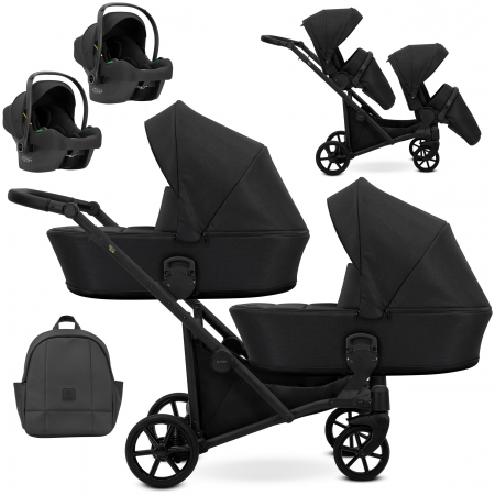 Carucioare gemeni - Carucior 3in1 pentru gemeni Kunert Brav Duo