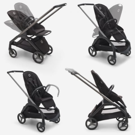 Carucior Bugaboo Dragonfly Black Dark Cherry [7]