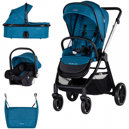 Carucioare copii 3in1 - Carucior Chipolino Marbella 3 in 1