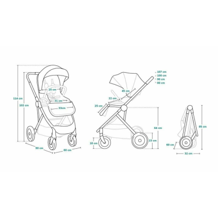 Carucior compact Amber 2 in 1 - Lionelo [39]