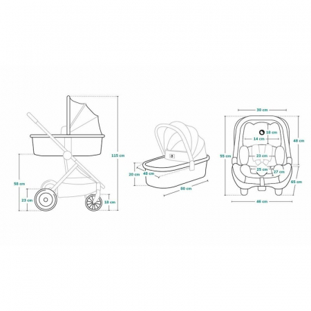 Carucior compact Amber 3 in 1 - Lionelo [55]