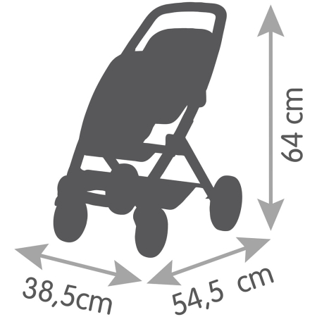 Carucior pentru papusi Smoby Maxi Cosi Twin albastru [2]