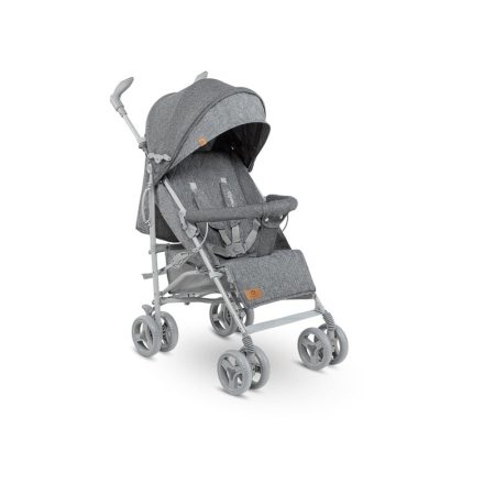 Carucioare copii sport - Carucior sport compact, Lionelo, Irma, Pliere tip umbrela, 6- 36 luni, Pana la 15 kg, Gri
