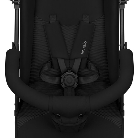 Carucior sport, Lionelo, Elia, Cu plasa de tantari, Suport de picioare reglabil, Spatar ajustabil in 4 pozitii, Capotina XXL, Pliere tip umbrela, Capacitate 15 kg, 6 luni+, EN 1888, Negru [11]