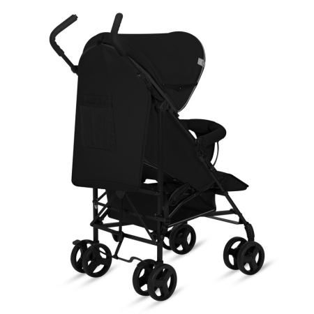 Carucior sport, Lionelo, Elia, Cu plasa de tantari, Suport de picioare reglabil, Spatar ajustabil in 4 pozitii, Capotina XXL, Pliere tip umbrela, Capacitate 15 kg, 6 luni+, EN 1888, Negru [9]