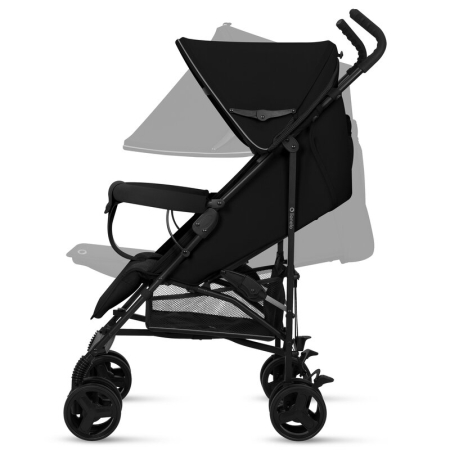 Carucior sport, Lionelo, Elia, Cu plasa de tantari, Suport de picioare reglabil, Spatar ajustabil in 4 pozitii, Capotina XXL, Pliere tip umbrela, Capacitate 15 kg, 6 luni+, EN 1888, Negru [8]
