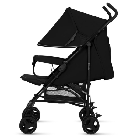Carucior sport, Lionelo, Elia, Cu plasa de tantari, Suport de picioare reglabil, Spatar ajustabil in 4 pozitii, Capotina XXL, Pliere tip umbrela, Capacitate 15 kg, 6 luni+, EN 1888, Negru [7]
