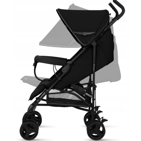 Carucior sport, Lionelo, Elia, Cu plasa de tantari, Suport de picioare reglabil, Spatar ajustabil in 4 pozitii, Capotina XXL, Pliere tip umbrela, Capacitate 15 kg, 6 luni+, EN 1888, Negru [13]