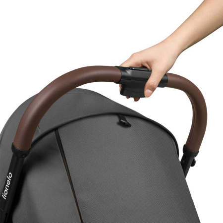 Carucior sport, Lionelo, Ingrid, Capotina impermeabila cu filtru UPF50+, Pana la 22 Kg, Sistem pentru pliere automata, 6 luni+, Gri [16]