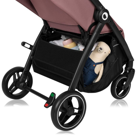 Carucior sport, Lionelo, Ingrid, Capotina impermeabila cu filtru UPF50+, Pana la 22 Kg, Sistem pentru pliere automata, 6 luni+, Roz [10]