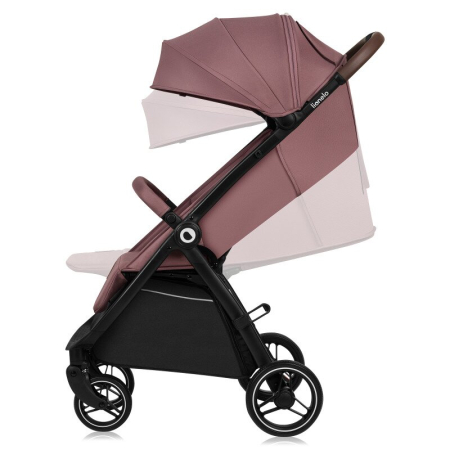 Carucior sport, Lionelo, Ingrid, Capotina impermeabila cu filtru UPF50+, Pana la 22 Kg, Sistem pentru pliere automata, 6 luni+, Roz [5]