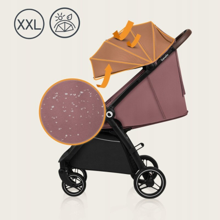 Carucior sport, Lionelo, Ingrid, Capotina impermeabila cu filtru UPF50+, Pana la 22 Kg, Sistem pentru pliere automata, 6 luni+, Roz [17]