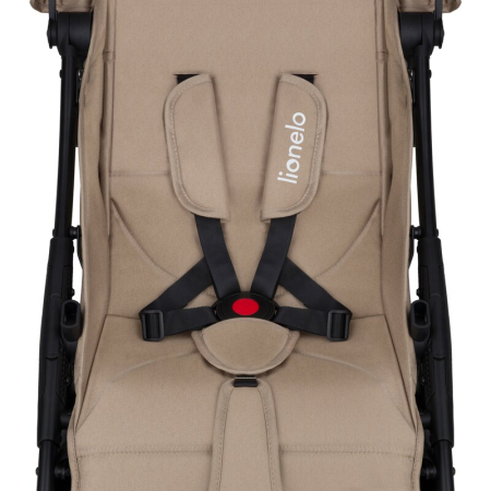 Carucior sport, Lionelo, Julie One, Cadru din aluminiu, 0-22 kg, Pliere compacta pentru avion, Bej [13]