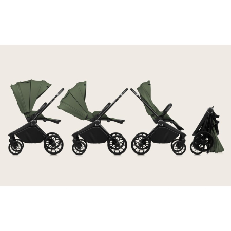 Carucior sport, Lionelo, Mika Plus, Cadru din aluminiu, Copertina XXL, cu accesorii, Pana la 22 kg, 6-48 luni; Bej [9]