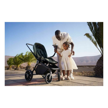 Carucior sport, Lionelo, Mika Plus, Cadru din aluminiu, Copertina XXL, cu accesorii, Pana la 22 kg, 6-48 luni; Mocha Mousse [26]