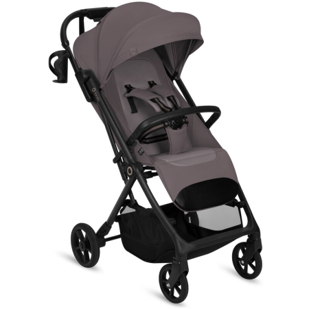 Carucior sport, Lionelo, Tansi, Pliere automata, Ultracompact, Manevrare cu o mana, Roti cu tehnologie GravelTech, Spatar si suport picioare reglabile, 6-48 luni, Sustine 22 kg, Bej Taupe [14]