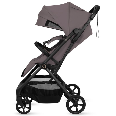 Carucior sport, Lionelo, Tansi, Pliere automata, Ultracompact, Manevrare cu o mana, Roti cu tehnologie GravelTech, Spatar si suport picioare reglabile, 6-48 luni, Sustine 22 kg, Bej Taupe [5]
