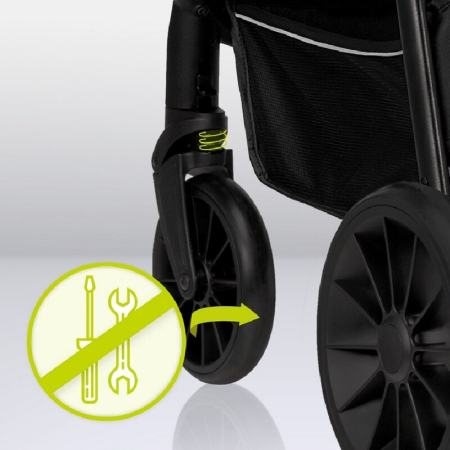 Carucior sport, Lionelo, Zoey, De la nastere, cu accesorii, Cadru din aluminiu, 0- 15 kg, Gri [26]