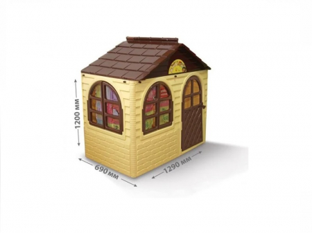 Corturi si casute copii - Casuta de joaca MyKids 02550/12 Beige/Brown - Small