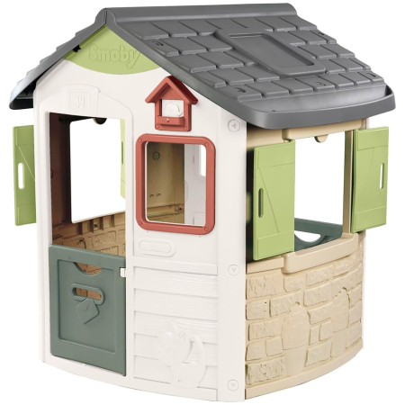 Corturi si casute copii - Casuta pentru copii Smoby Life Jura Lodge