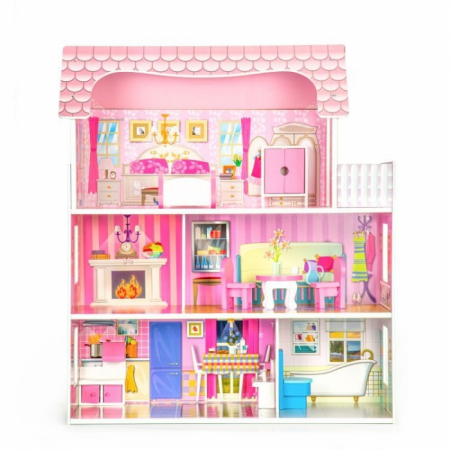 Casuta pentru papusi cu mobilier Ecotoys W06A139 [1]