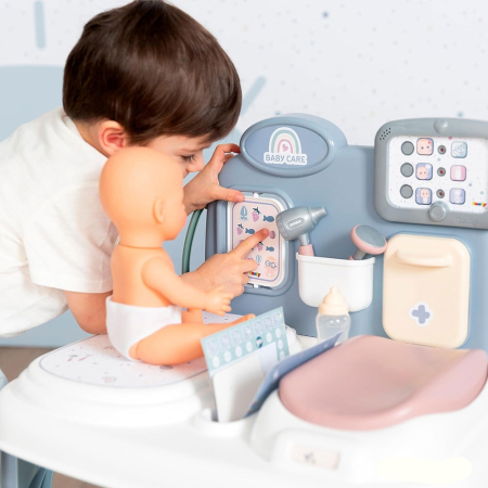 Centru de ingrijire pentru papusi Smoby Baby Care Center albastru cu accesorii [5]